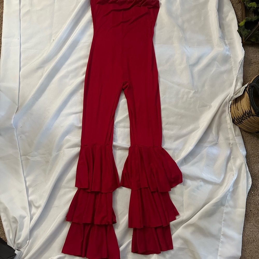 Tube top jumpsuit